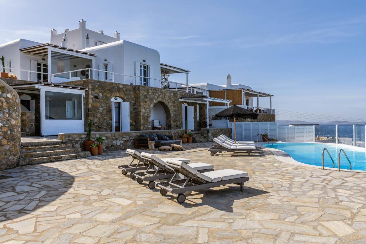 Cosset Villa Bohochic Sea&Harbourview And Sunset By One-Villas Ornos  Buitenkant foto