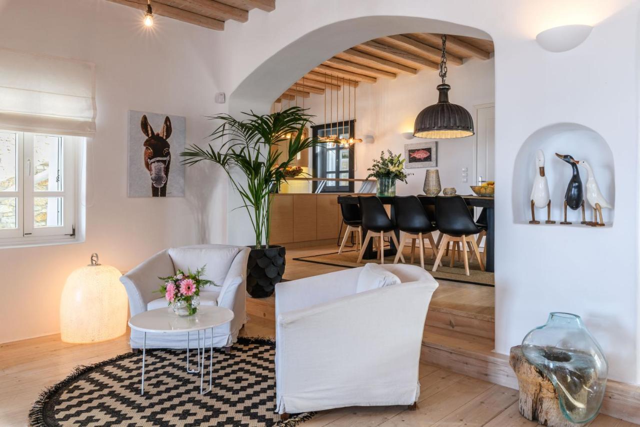 Cosset Villa Bohochic Sea&Harbourview And Sunset By One-Villas Ornos  Buitenkant foto