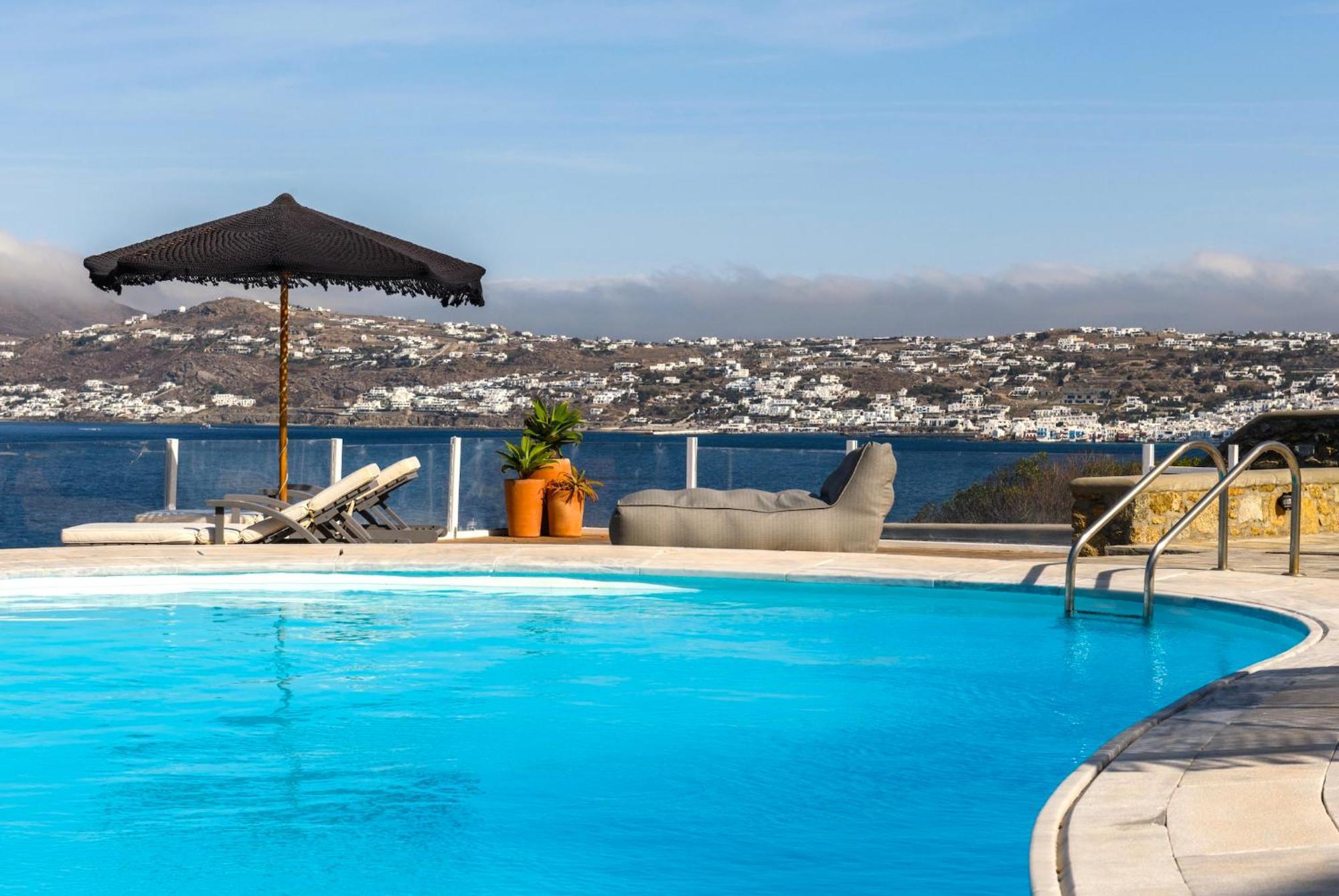 Cosset Villa Bohochic Sea&Harbourview And Sunset By One-Villas Ornos  Buitenkant foto